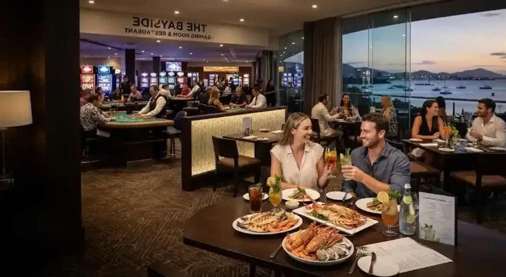 Photographic artwork in bar area