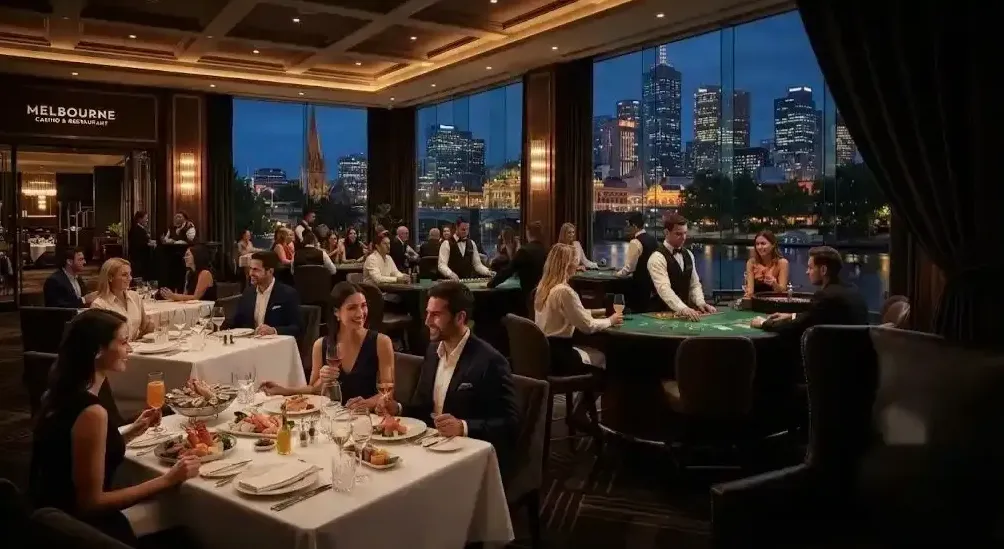 Contemporary artwork in dining room